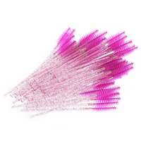 Crystal Bling Glitter Disposable Mascara Wands Gloss Wands Applicator Brush Disposable Makeup Applicator