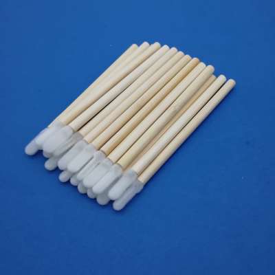 Wholesale Single Mini Lip Liner Stick Applicator Cosmetic brush Tools White Hair Disposable Bamboo Handle Makeup Lip Brushes