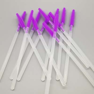 disposable eye lash cosmetic makeup brush silicone mascara eyelash brushes mascara wands