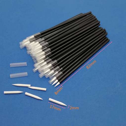 disposable eyeliner brush lip liner brush eye makeup brushes nylon brush with a cap